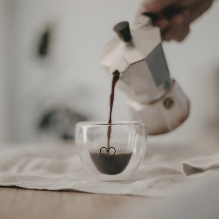 Double-walled heart glass 250 ml