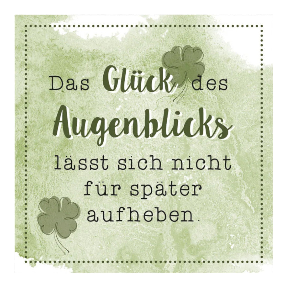 Metall Schild 'Glück'