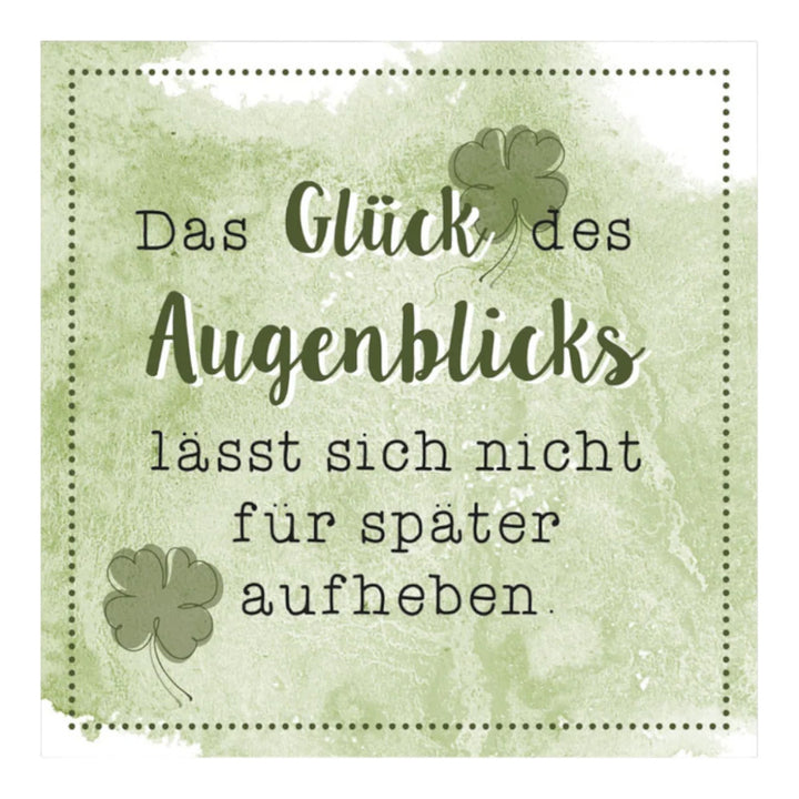 Metall Schild 'Glück'