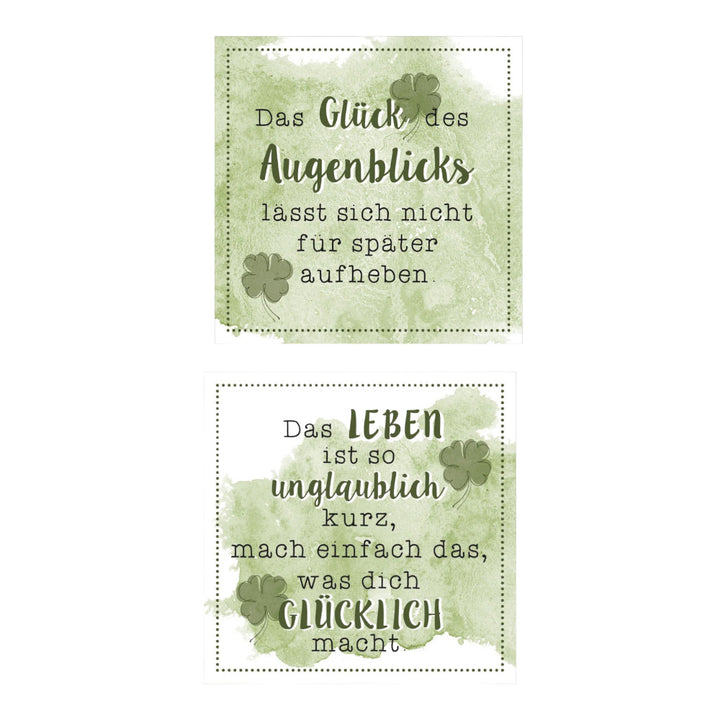 Metall Schild 'Glück'