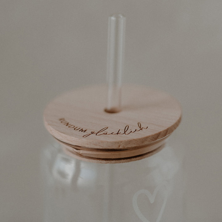 Lid for Tall Drinking Glass - All Around Happy