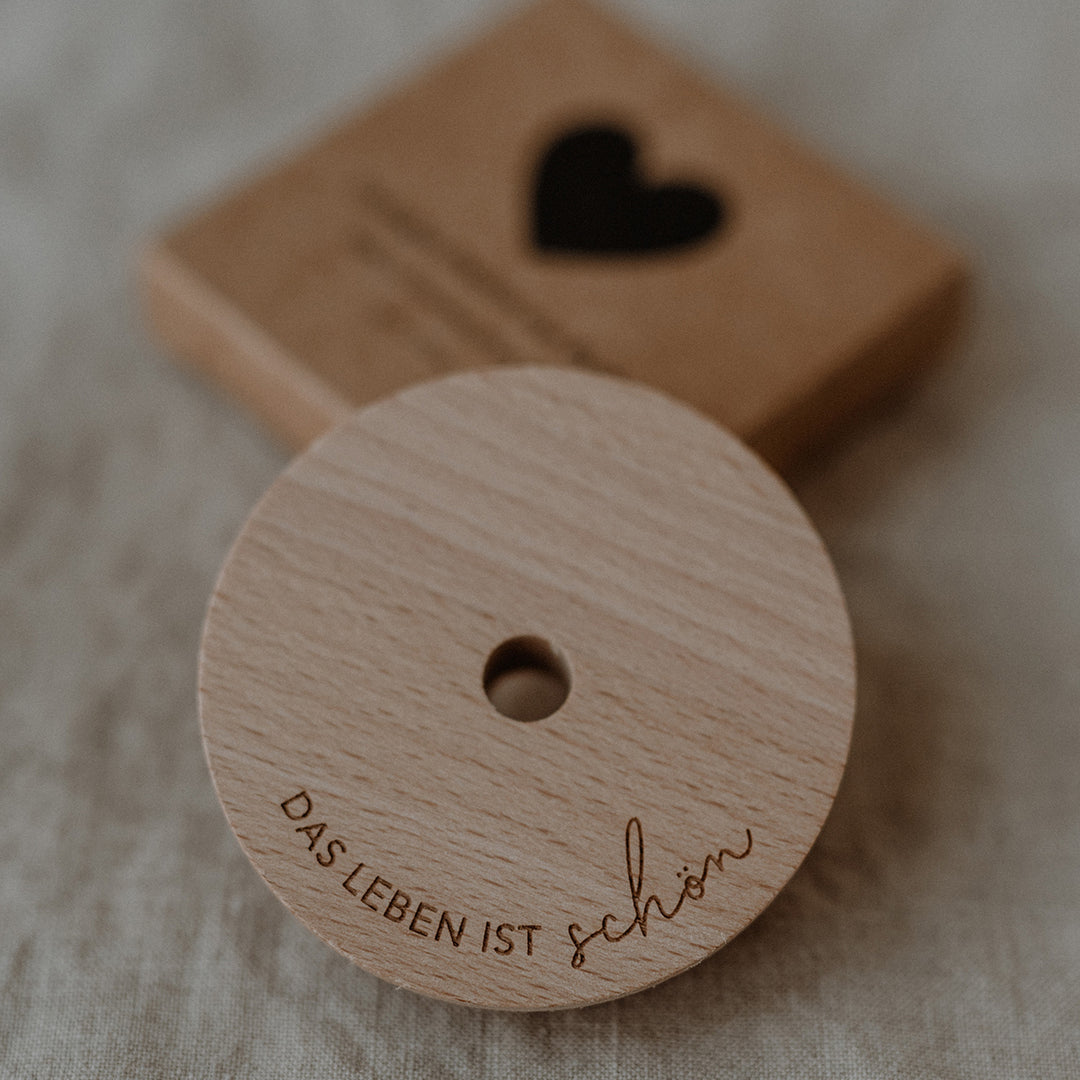 Lid for Tall Drinking Glass - Life is Beautiful