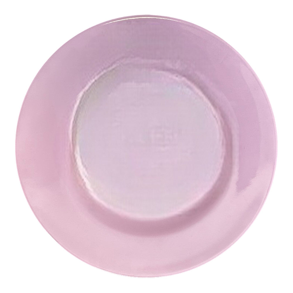 Melamine dinner plate with red alphabet print