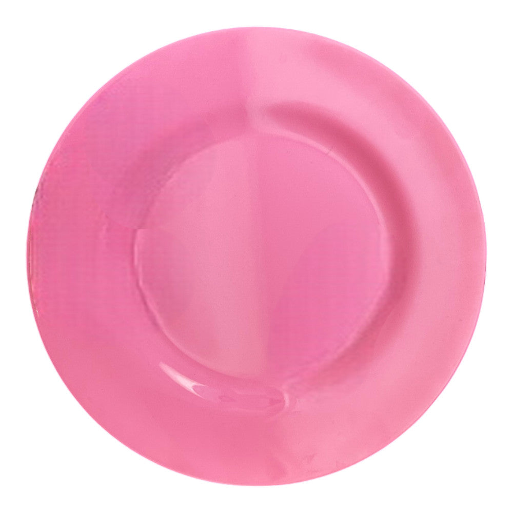 Melamine dinner plate with red alphabet print