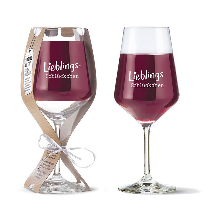 wine glass "Favorite sip"