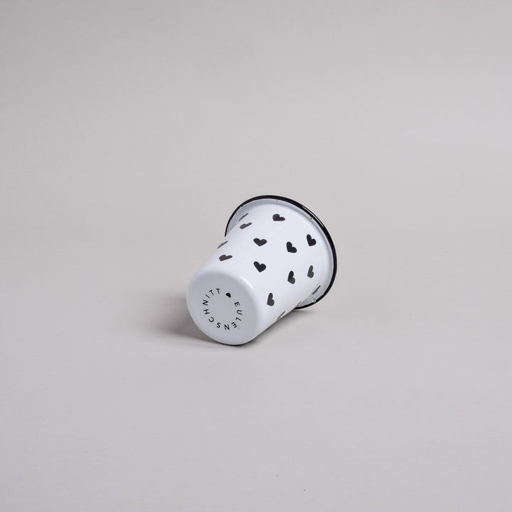 Emaille Becher Herzen