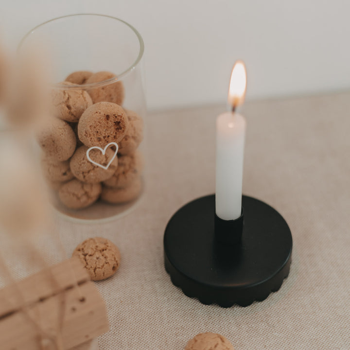 Eulenschnitt Kerzenhalter Mini Welle