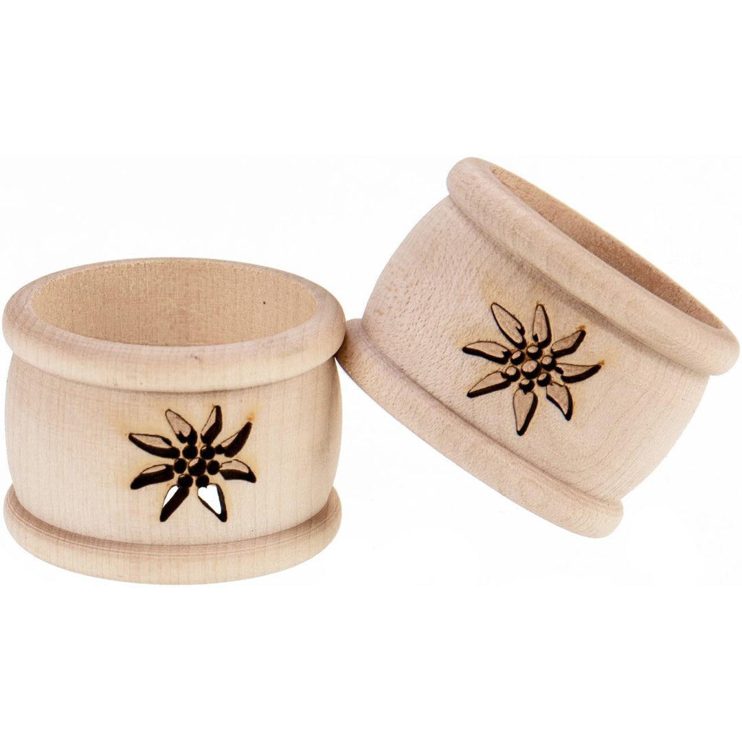 Napkin rings - wood - lasered motif
