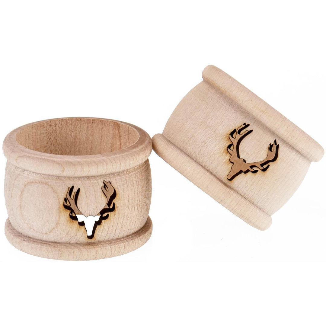 Napkin rings - wood - lasered motif