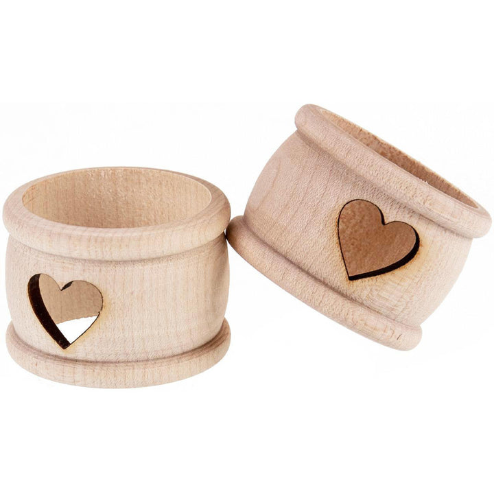 Napkin rings - wood - lasered motif