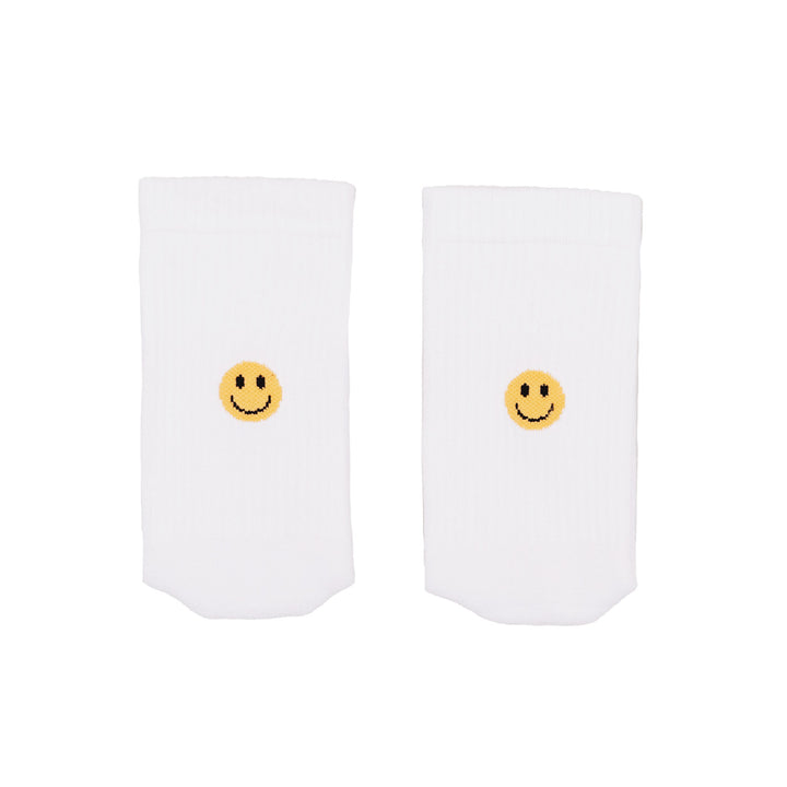 Eulenschnitt Socken "Smiley gelb"