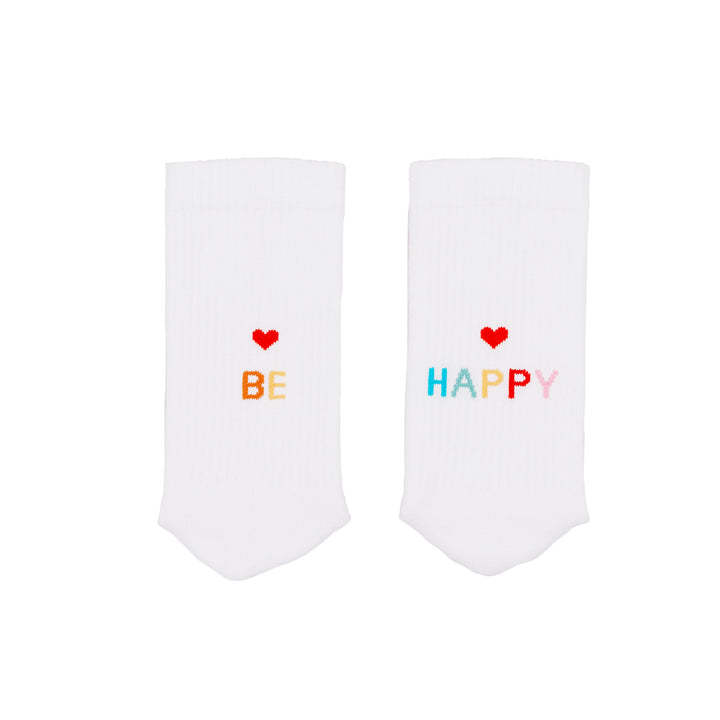 Eulenschnitt Socken "be happy"