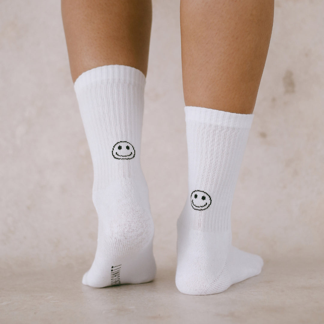 Eulenschnitt Socken "Smiley"