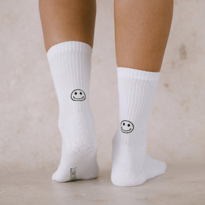 Eulenschnitt Socken "Smiley"