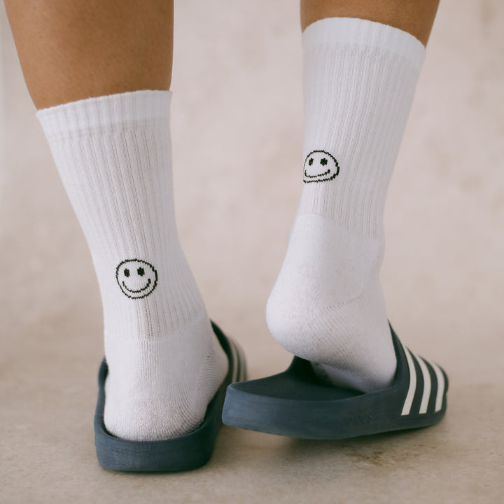 Eulenschnitt Socken "Smiley"
