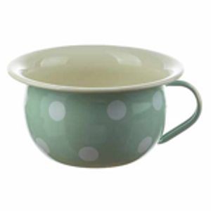 chamber pot mint with white dots
