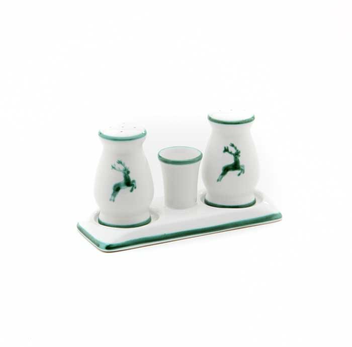 Untersetzer für Salz/Pfeffer grüner Rand für Grüner Hirsch