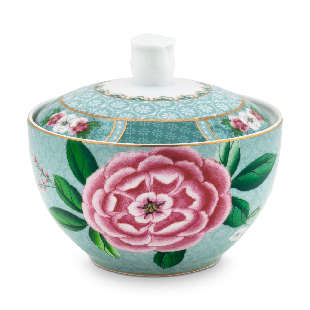 Sugar bowl Blushing Birds Blue 300 ml