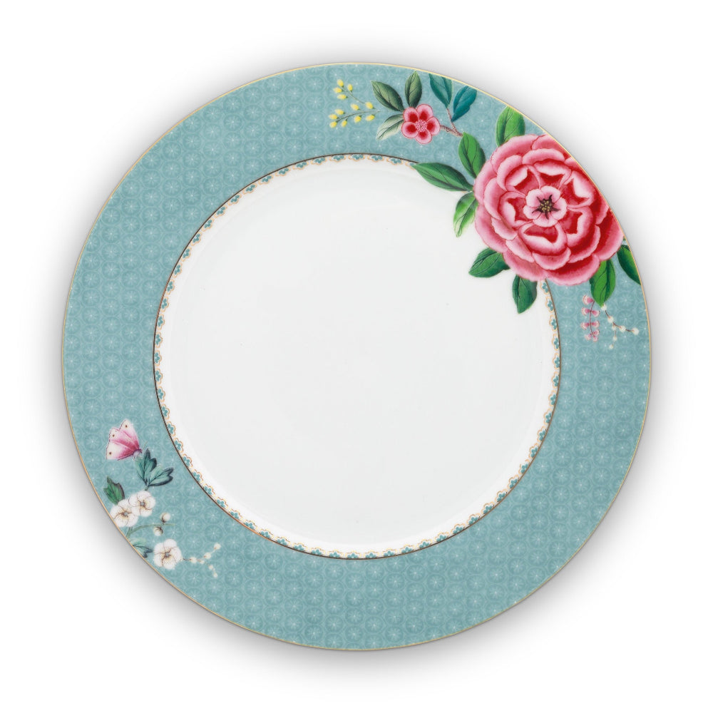 Plate Blushing Birds Blue 26.5 cm