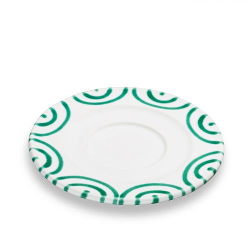 Green Flamed Saucer Cappuccino (Ø 14cm)