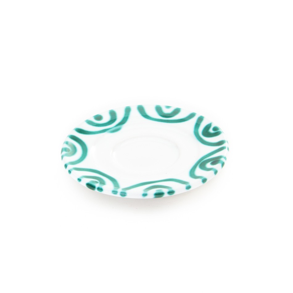 Green Flamed, Espresso Saucer (Ø 11cm)