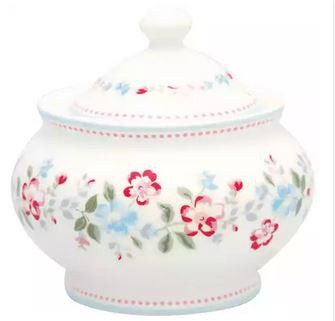 sugar bowl Sonia white