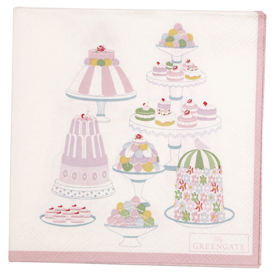 Papierservietten Tenna white small 20 Stück