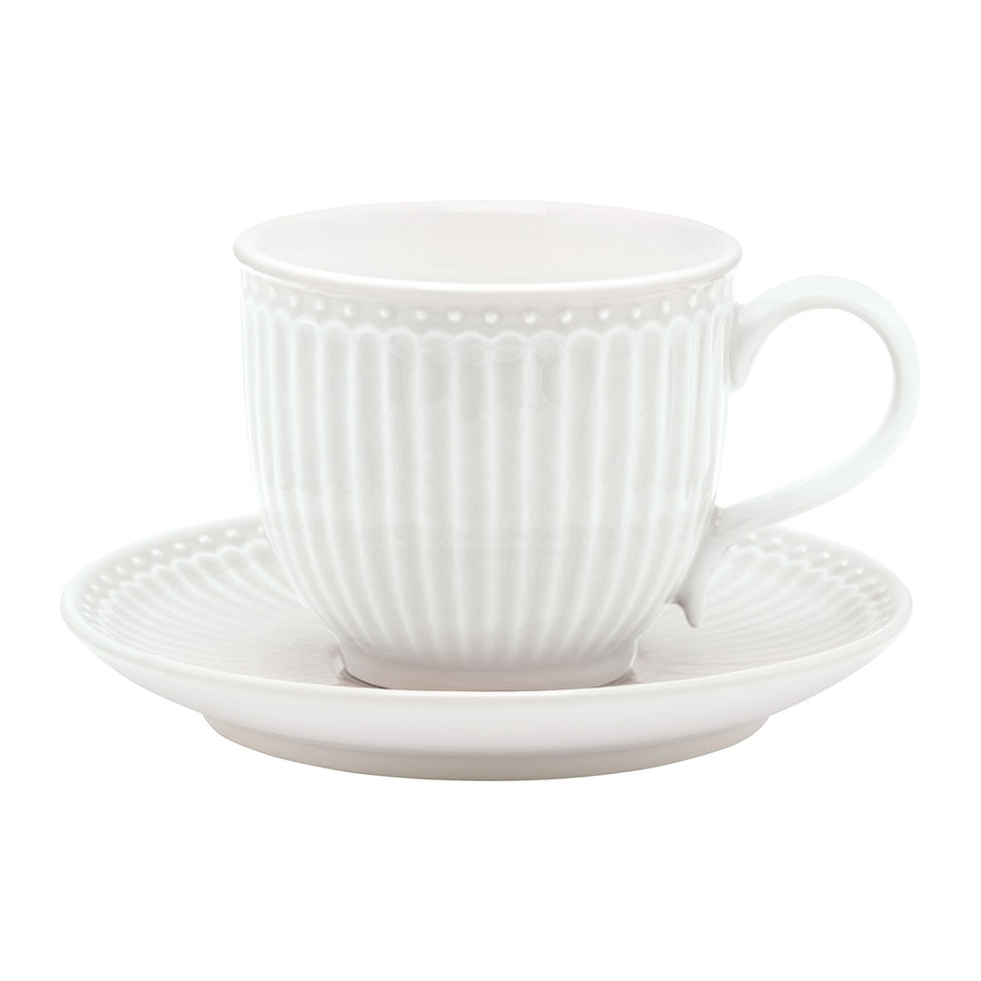 Tasse mit Untertasse Alice white