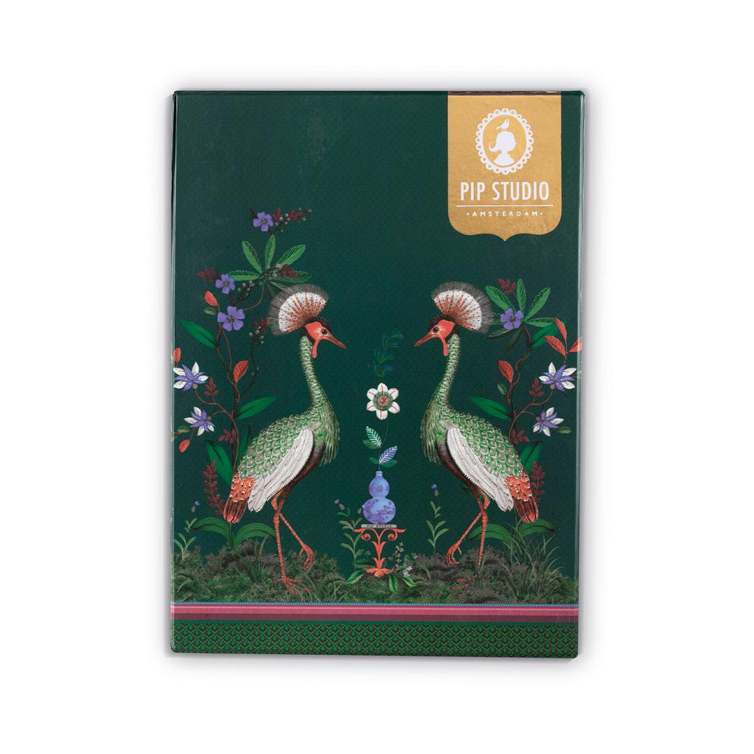 Bettbezug Birds in a Row Green 140x200 cm