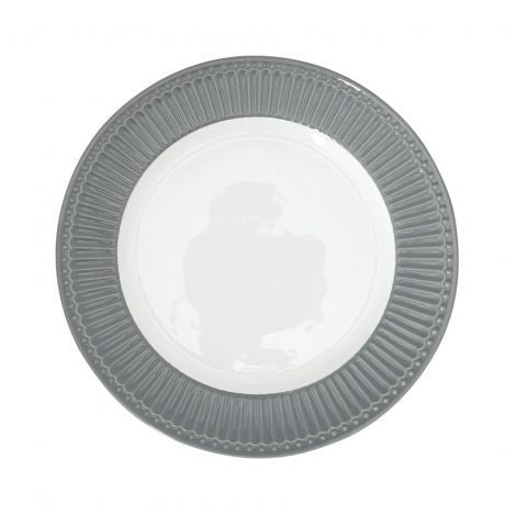dinner plate Alice stone grey