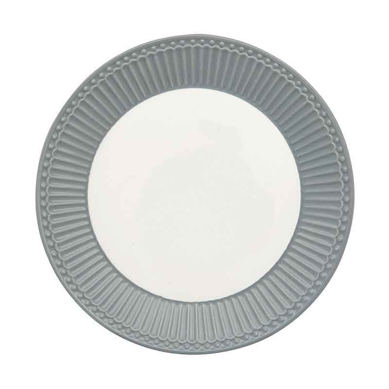 breakfast plate Alice stone grey