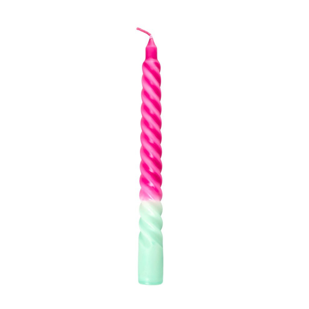Twisted Candle - Fuchsia