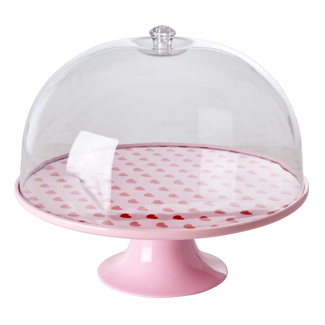 Melamine Cake Stand - Sweet Hearts Print