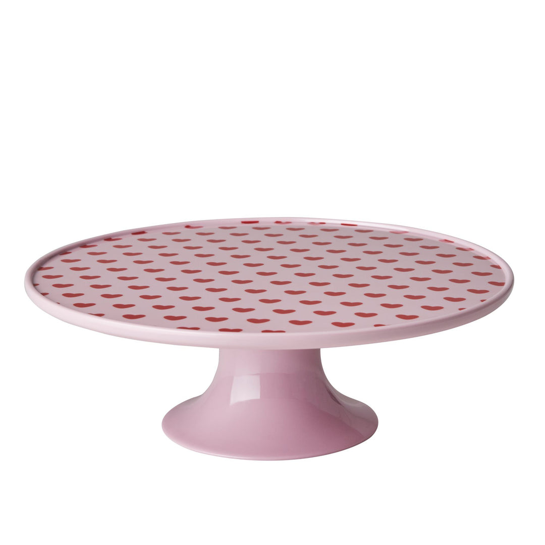 Melamine Cake Stand - Sweet Hearts Print