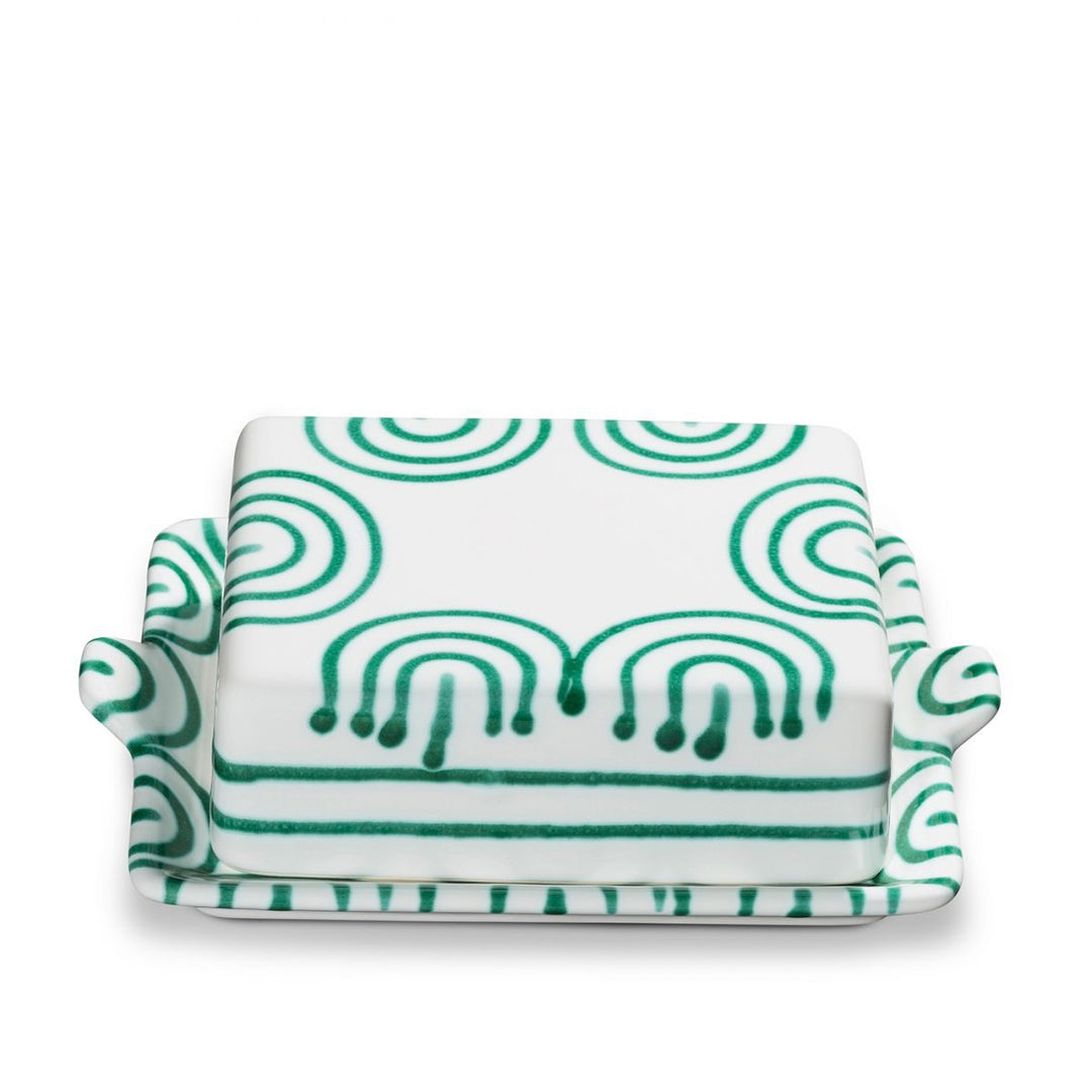 Grüngeflammt, Butterdose (250g)