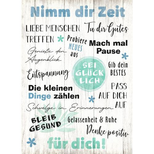 MDF wisdom 'Take your time'