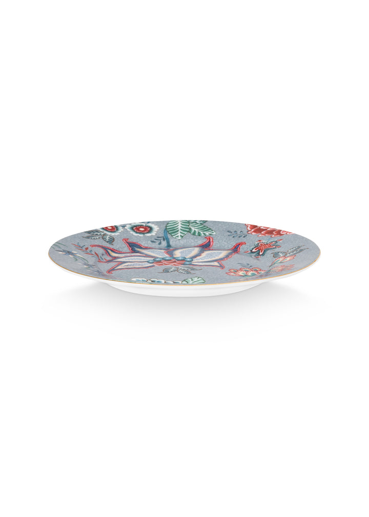 Plate Flower Festival Light Blue 17 cm