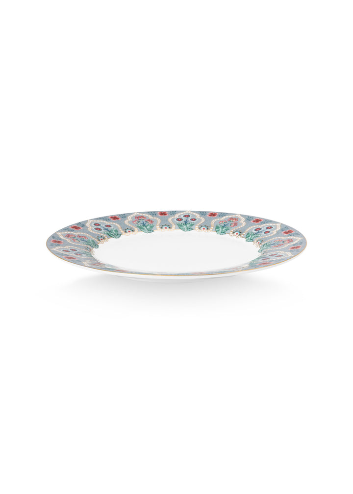 Plate Flower Festival Deco Light Blue 21 cm