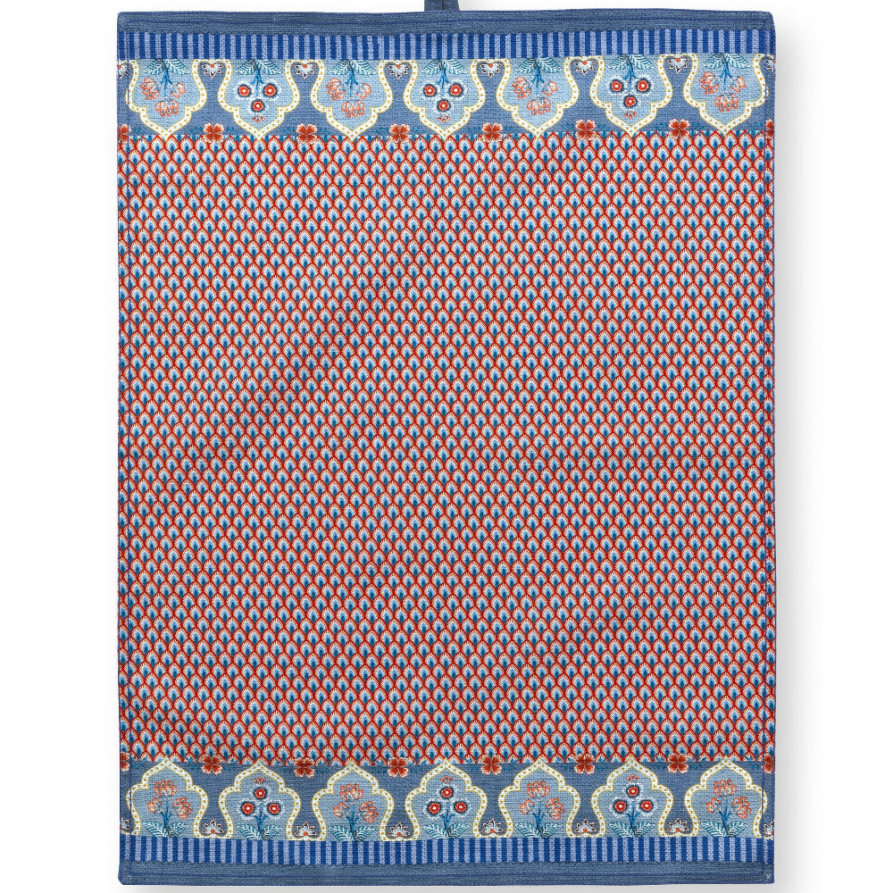 Geschirrtuch Flower Festival Blue-Red 50x70 cm