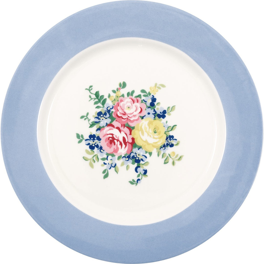 dinner plate Laura dusty blue