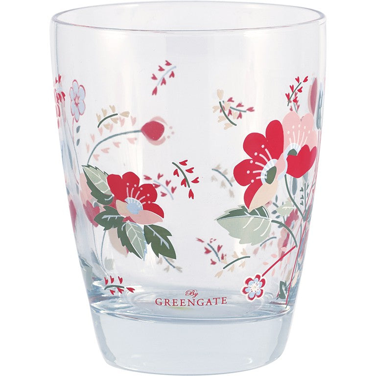 water glass Mozy pale pink