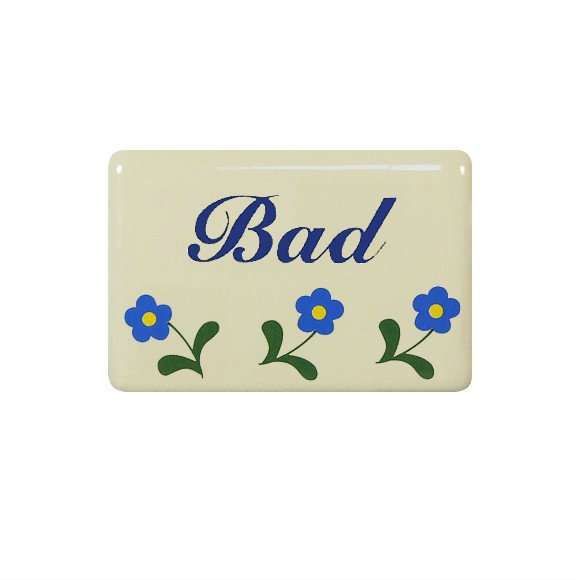 Schild "Bad"