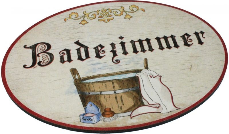 Türschild - Badezimmer