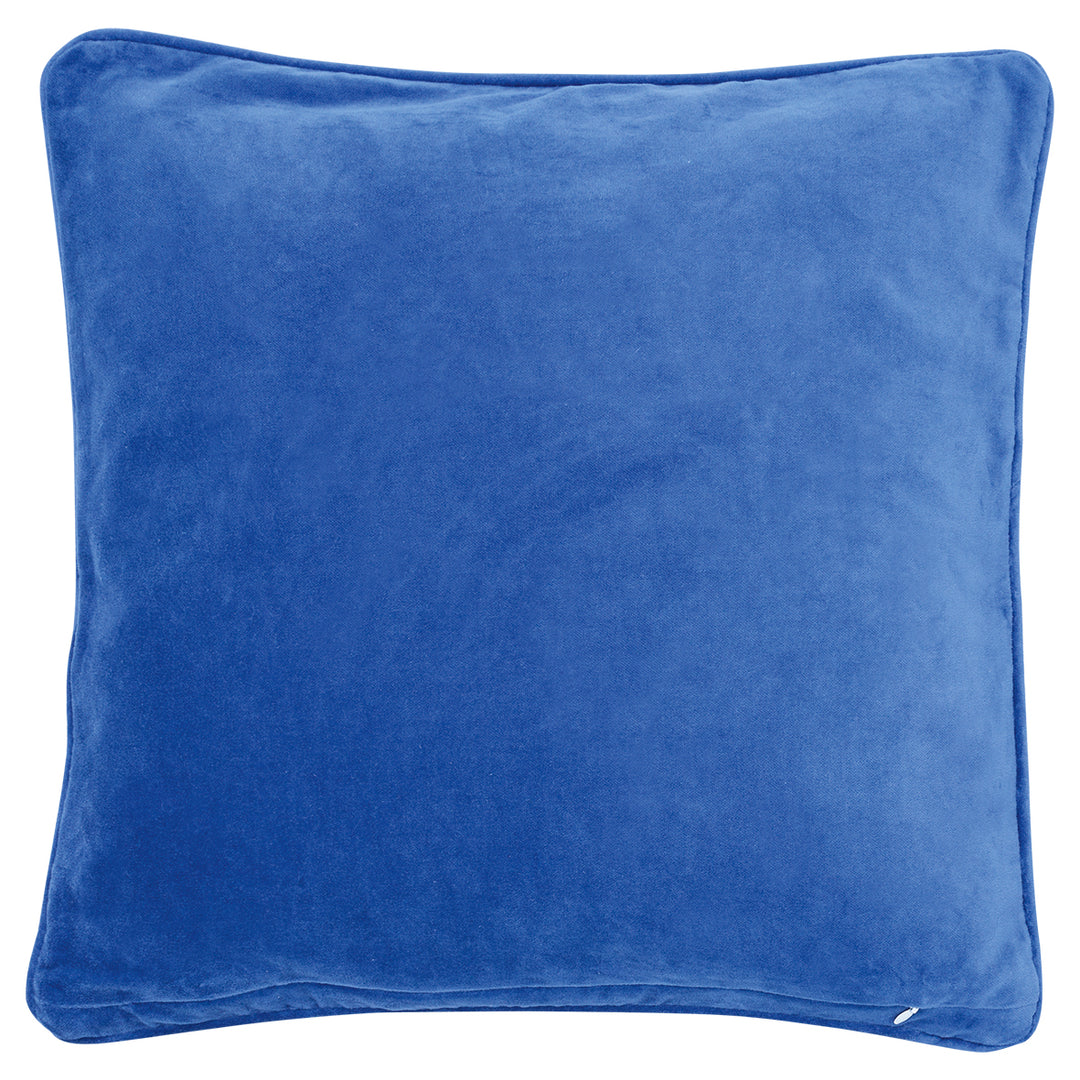 Kissenhülle Kristel blau mit Stickerei 40x40cm