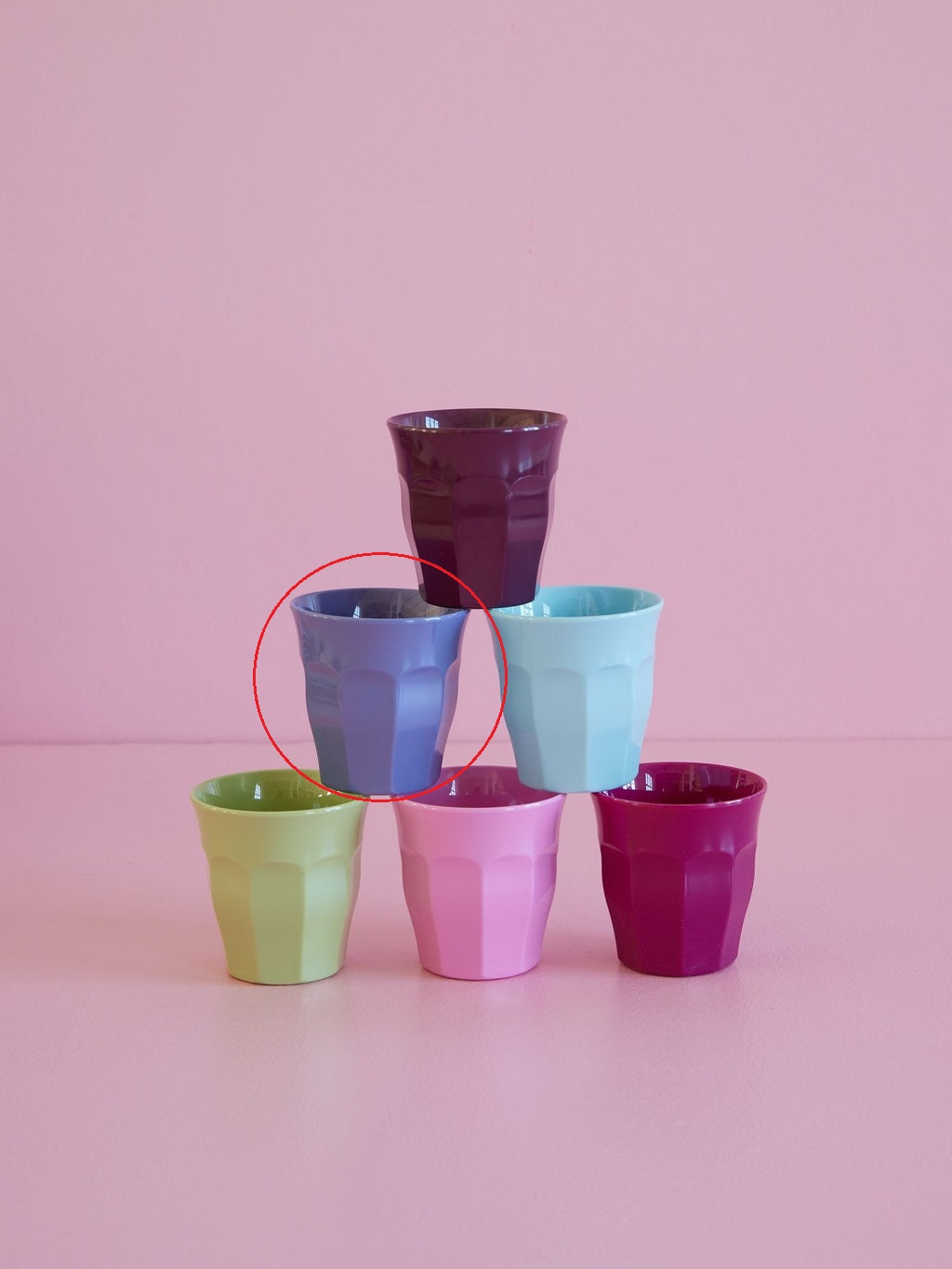 Melamine cups in various colors - small - 160 ml