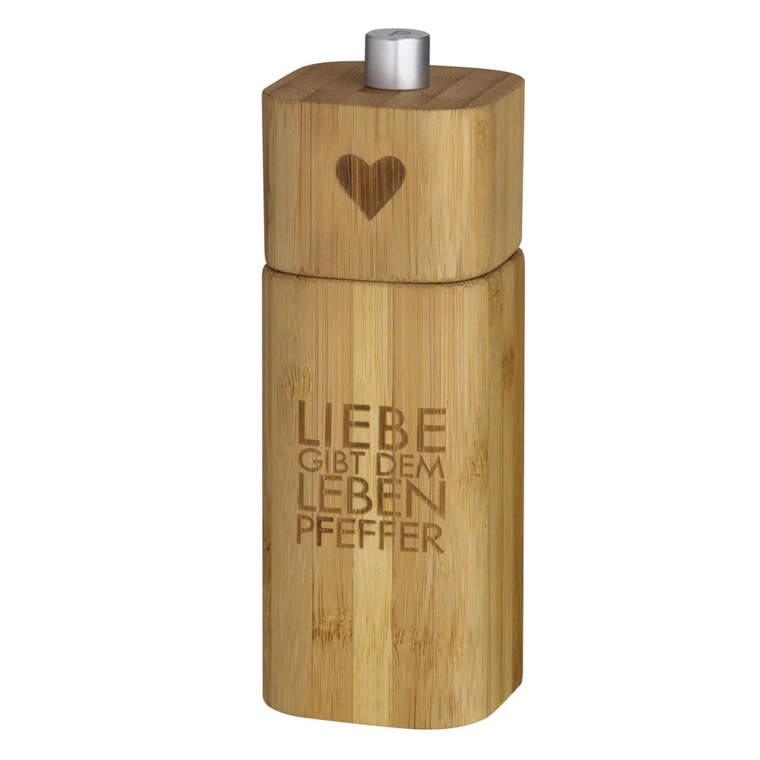 Pfeffermühle "Liebe gibt den Leben Pfeffer".