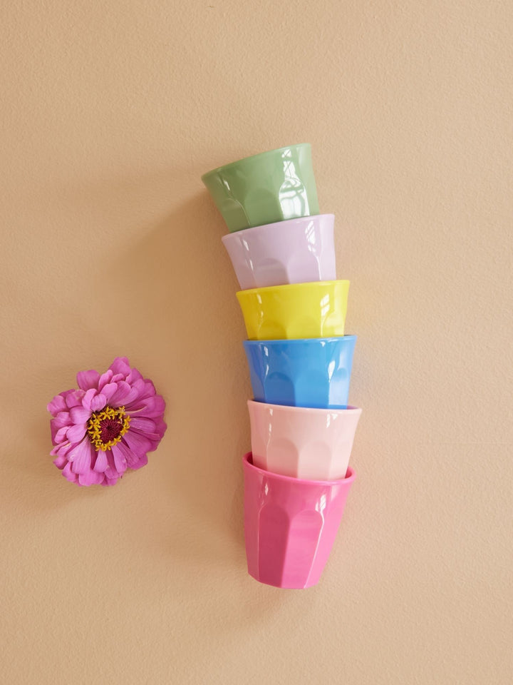 Melamine espresso cup - "Flower me Happy"