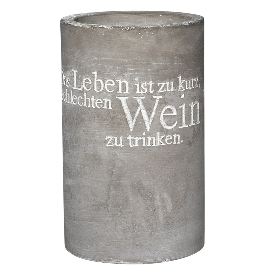 Flaschenkühler "Das Leben ist zu kurz"