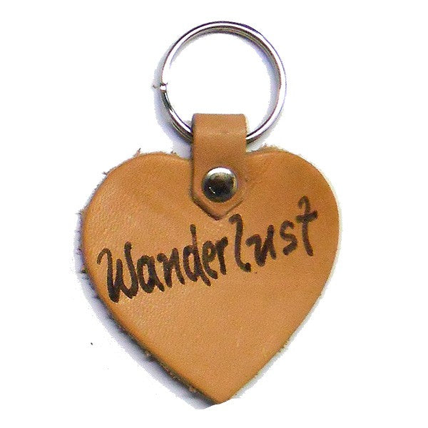 Keyring - Heart - Genuine Leather