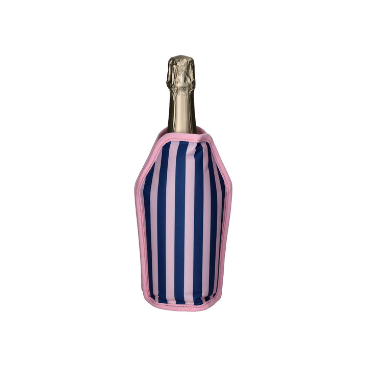 Kühlmanschette, Motiv: Streifen, blau/rosa